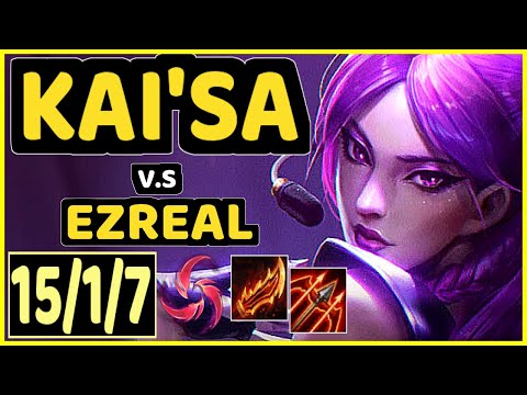 ABLE (KAI'SA) vs EZREAL - 15/1/7 KDA BOTTOM ADC GAMEPLAY - KR Ranked GRANDMASTER