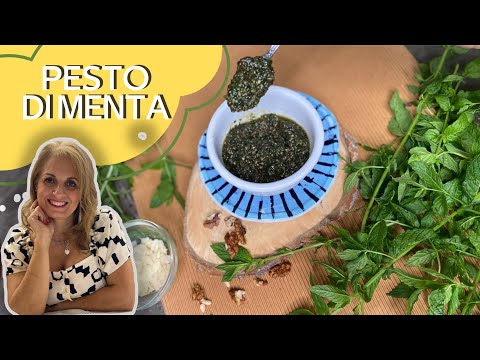 PESTO DI MENTA BASILICO E NOCI RICETTA FACILISSIMA/MINT PESTO