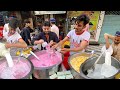Refreshing Banana And Watermelon Juice Selling Amazing Street Drink Of Karachi Pakistan