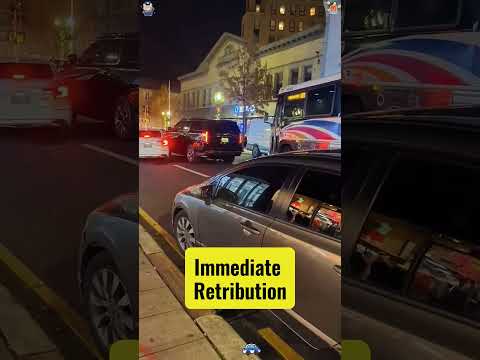 Instant Karma for Ignoring Traffic Rules ！#InstantKarma#PoliceCaught#TrafficViolation#BadDriver