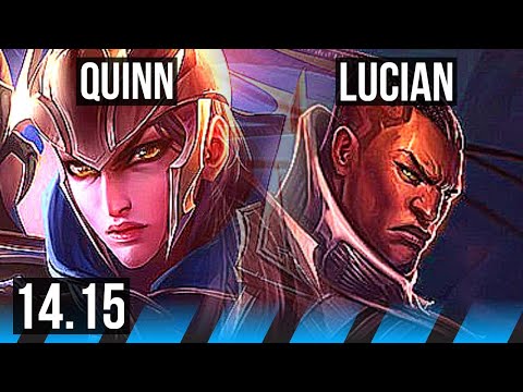 QUINN vs LUCIAN (MID) | 1500+ games, Rank 8 Quinn, 8/2/3, Dominating | VN Challenger | 14.15