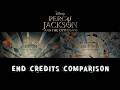 Percy Jackson And The Olympians END CREDITS COMPARISON S1 Vs S2