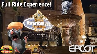 Remy's Ratatouille Adventure Ride In Full!  An Evening at Epcot Walt Disney World!