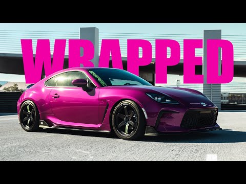 TOMS Japan Toyota GR86 - 5 piece LIP KIT & Wrapped 3m Gloss Fierce Fuchsia