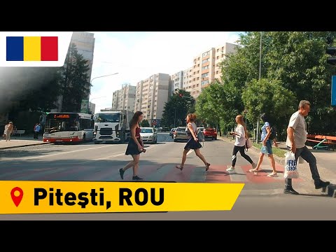 🔴 Romania • Piteşti  🇷🇴【1080p HD】Driving in Pitesti, Arges