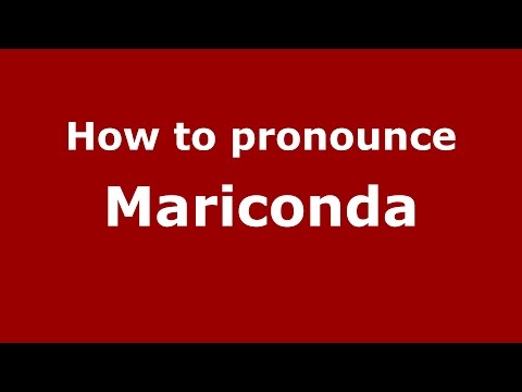 How to pronounce Mariconda