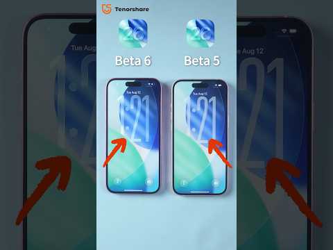 iOS 26 Beta 6 VS Beta 5 | Apple Changes Liquid Glass Again in iOS 26 Beta 6 #shorts