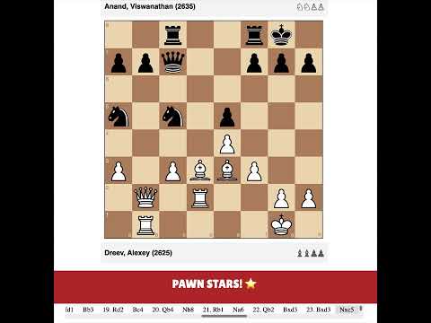 Brilliant Chess Game: Dreev, Alexey vs Anand, Viswanathan (2625 vs 2635) |  (E25) 1991