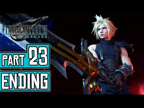 Final Fantasy VII Remake ENDING Walkthrough Part 23 (PS4 Pro) FULL GAME No Commentary @ 1080p ᴴᴰ ✔