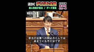 【個人情報は大丈夫なのか？】遠のくデジタル主権 / 参政党：谷浩一郎