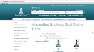 How to Add the BBB Accredited Business Dynamic Seal to Your Website