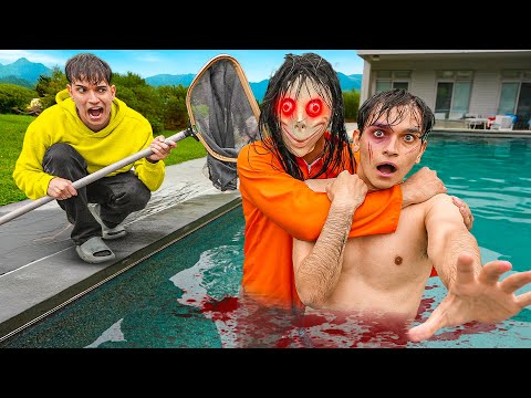 We CAUGHT The Creepy Man In Our Pool!