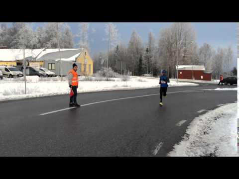 Sylvesterloppet 2015, Haben Kidane efter drygt sex kilometer