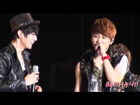[Fancam] 110814 BEAST talking - JunSeung focus @ United Cube Concert