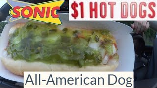Sonic's $1 All-American Classic Hot Dog REVIEW! #103