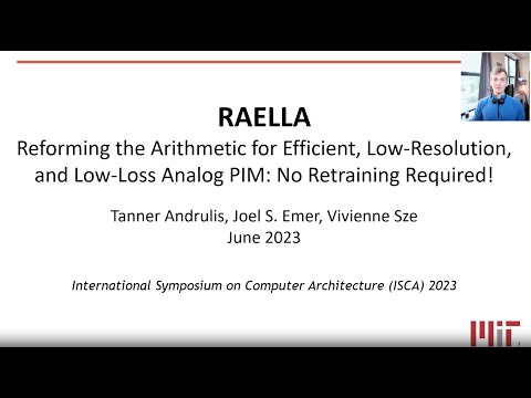 RAELLA: Reforming the Arithmetic for Efficient, Low-Resolution, and Low-Loss Analog PIM @ ISCA 2023