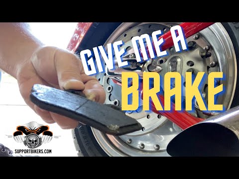 Harley Davidson Fatboy Rear Brake Pad Replacement DIY Fatboy Friday Ep 2