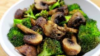 Air Fryer Broccoli & Mushrooms || Easy Side Dish