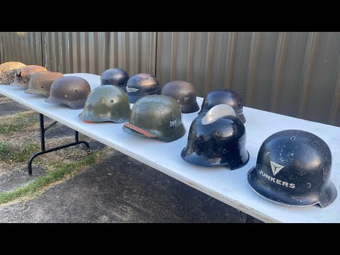 WW2 GERMAN HELMET COLLECTION 2024