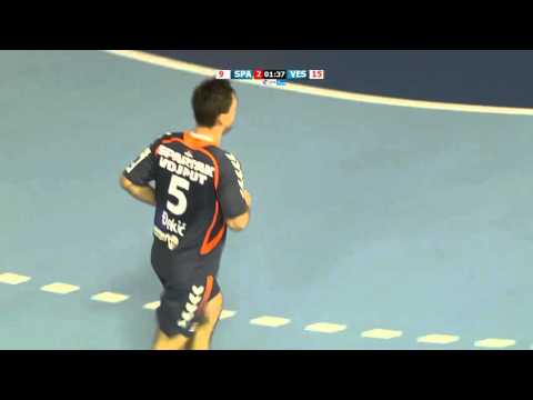 Djekic Djordje RK SPARTAK VOJPUT vs  HC VESZPREM  SEHA GAZPROM LEAGUE mp4