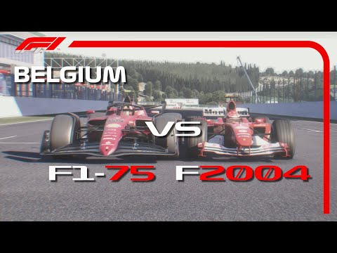 F1 2022 Ferrari vs 2004 Ferrari - BELGIUM