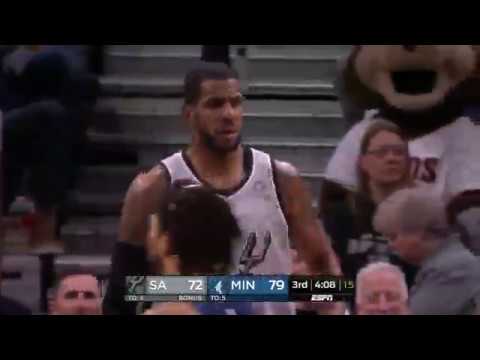 Highlights LaMarcus Aldridge  Spurs vs Timberwolves 25 pts 9 rebs 1.18.2019
