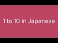 Count from 1 to 10 in Japanese