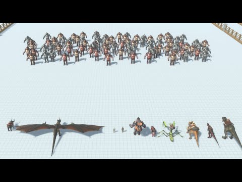 1st Person Combat Team vs 100 Mutant Primates Animal Revolt Battle Simulator