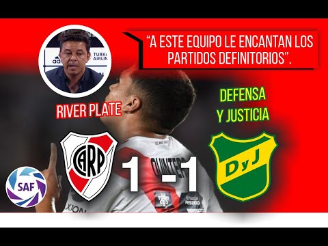 River Plate vs Defensa y Justicia / 1-1 / Resumen y Goles - 2020 - HD - SUPERLIGA