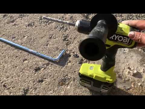 Can Ryobi hammer drill go through concrete