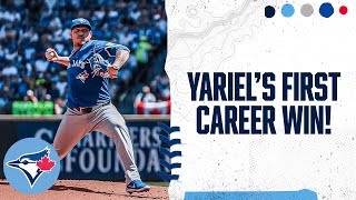 Yariel Rodríguez strikes out six in a scoreless outing to earn his first Major League win!
