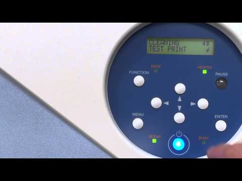 Roland VersaCAMM VS 540i Nozzle Check Test Print and Cleaning Modes