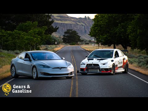Tesla vs Racecar Cross Country Roadtrip- Episode 1