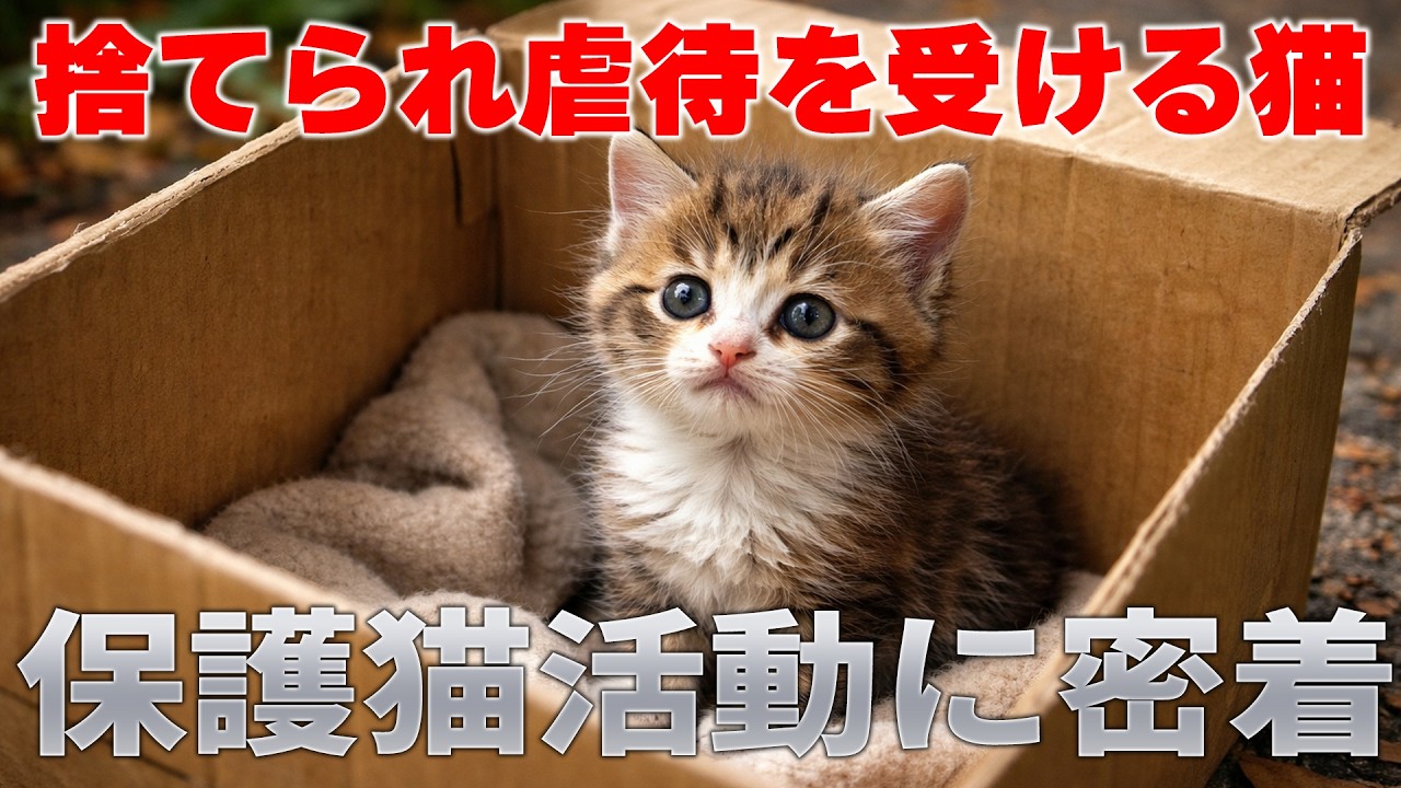 【保護猫】捨てられ虐待を受ける猫　命を繋ぐ活動