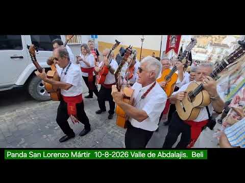 1. Panda San Lorenzo Mártir 10-8-2026 Valle de Abdalajis Malaga. 