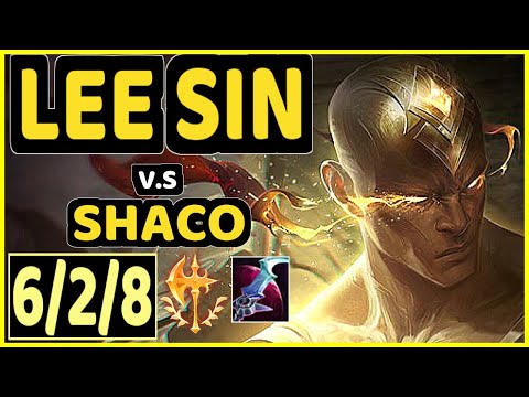 LEE SIN vs SHACO - 6/2/8 KDA JUNGLE GAMEPLAY - KR Ranked DIAMOND