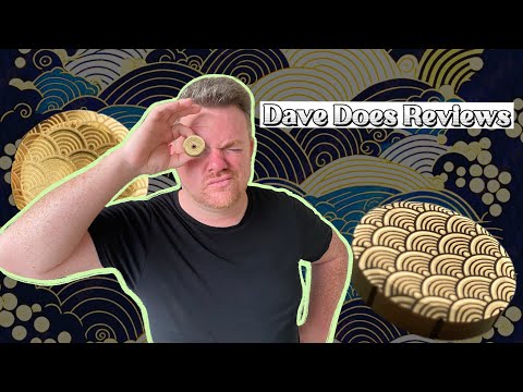 Japanese Seigaiha Pattern, Brass Spinning Worry Coin [EDC Fidget Unbox]