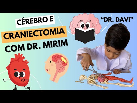 "Dr. Davi, O Dr. Mirim", conversa com sua assistente sobre cérebro e craniectomia.😵😲🎓🩺🧬🥰
