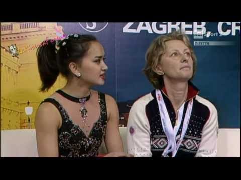 ISU ZAGREB 2013 -9/37-  LADIES SP - Anne Line GJERSEM - 25.01.2013