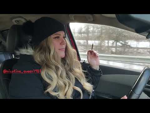 Smoking a More menthol 120 while driving