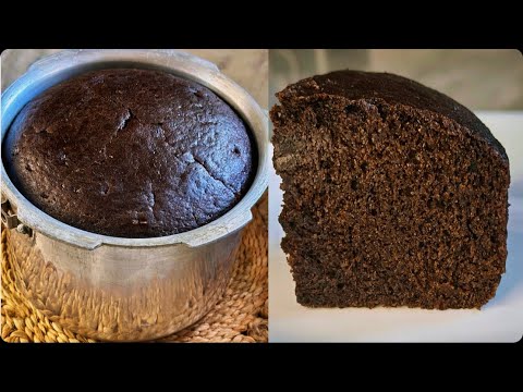 Eggless Chocolate Cake In Pressure Cooker | Basic Chocolate Cake Recipe | Eggless Chocolate Cake ||