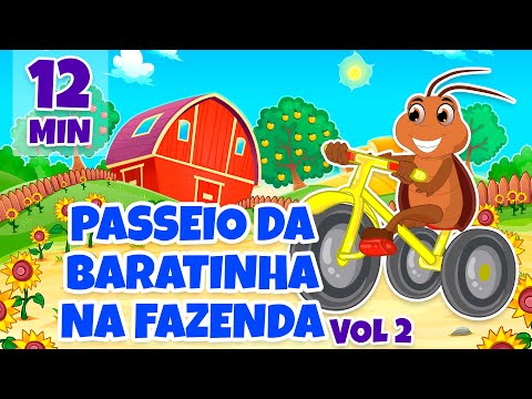 Passeio da Baratinha na Fazenda vol 2 - Giramille 12 min | Desenho Animado Musical