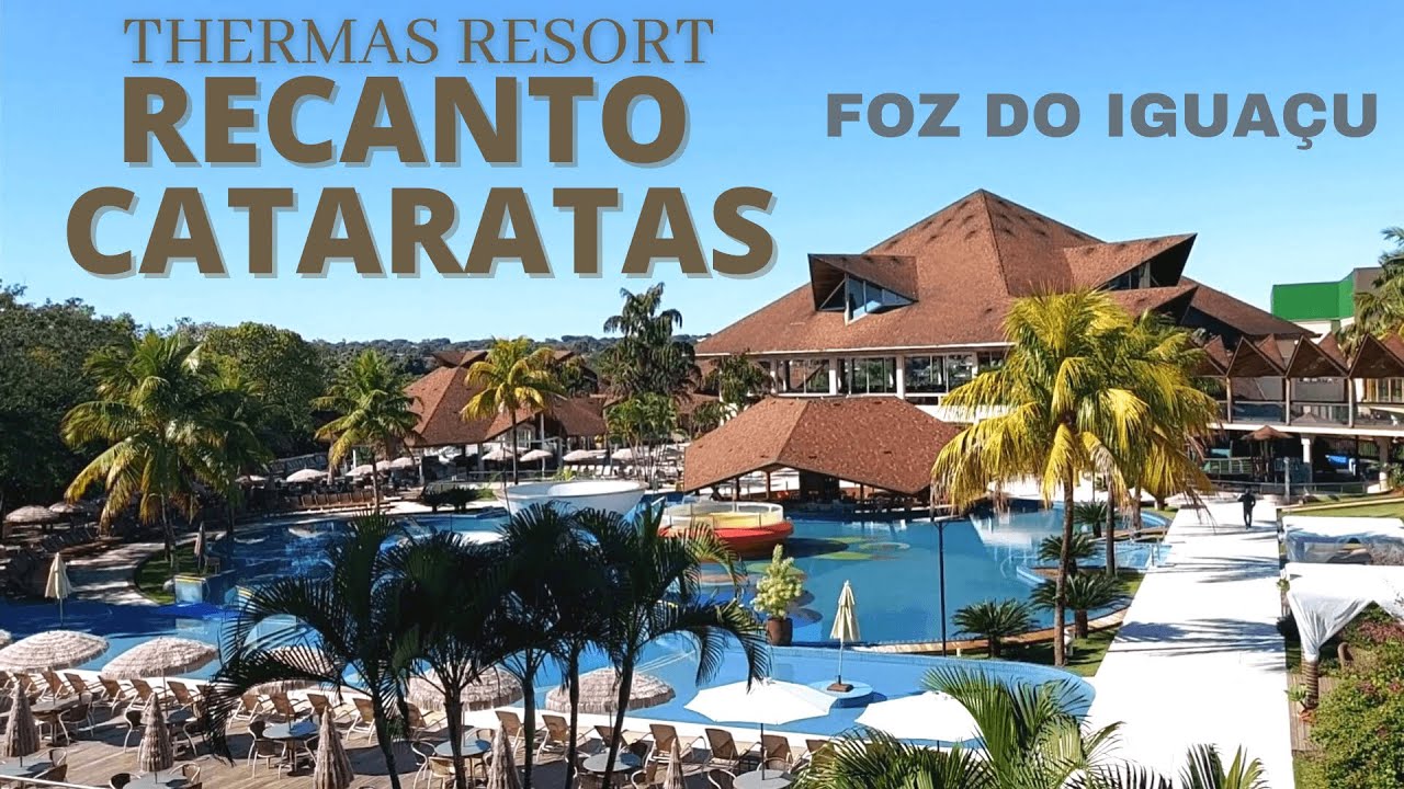 TOUR PELO O THERMAS RESORT RECANTO CATARATAS EM FOZ DO IGUAÇU - PARANÁ