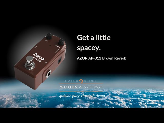Vídeo relacionado con AZOR AP311 Spring Reverb Pedal de efecto de guitarra con carcasa de aleación de aluminio True Bypass