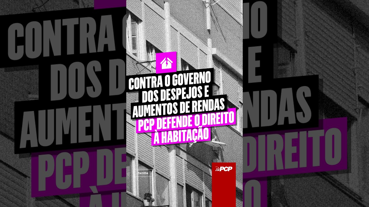 🏘️🚨Para o governo o problema da habitação resolve-se mandando os inquilinos para a rua