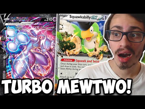 Win Games Fast With TURBO Mewtwo V-Union! Turn 2 Final BURN For 300 Damage! PTCGL