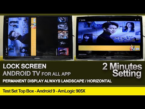 Fix Rotation Lock in Landscape screen Android TV
