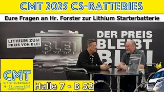 Alles was ihr vom Profi über Lithium Starterbatterien wissen wolltet.