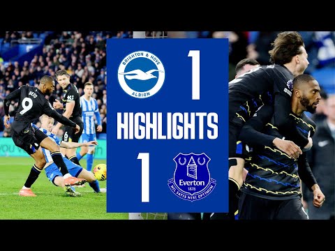 BRIGHTON & HOVE ALBION 1-1 EVERTON | Premier League highlights