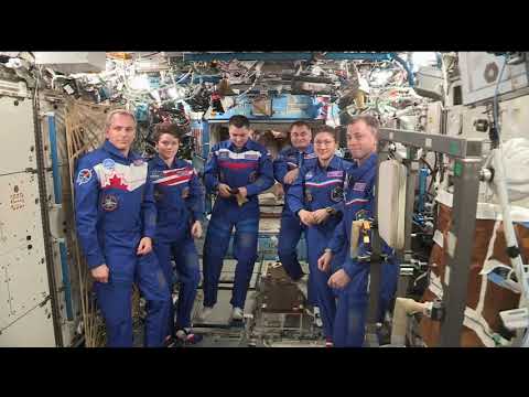 Expedition 59 Change of Command Ceremony on the International Space Station